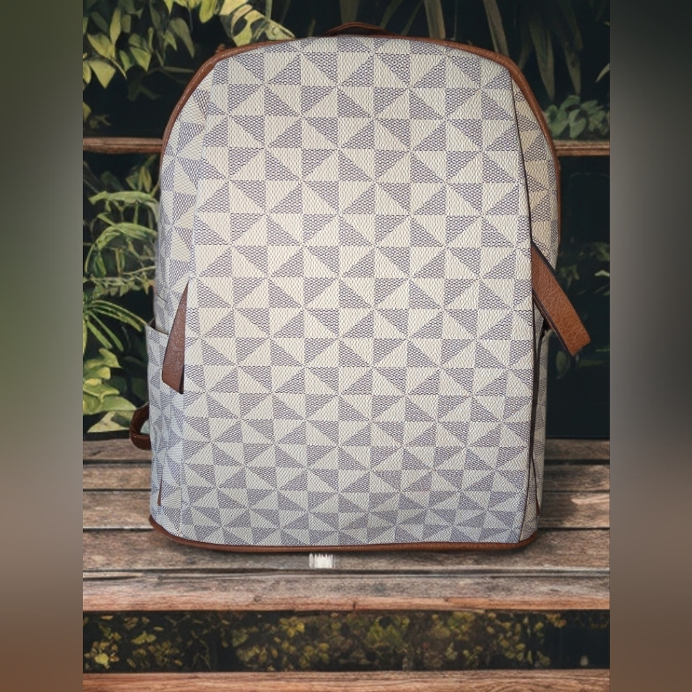 Geometric Patterned Backpack